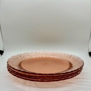 Pink Depression Glass Plates
